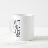 猫好きのプレゼント私の猫はAlleである子供を持つことができない コーヒーマグカップ (正面左)