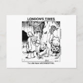 猫好きのマンガ・ギフト「Meownderthals」 ポストカード (正面)