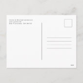 猫好きのモダンシンプルフォトホリデー葉書 シーズンポストカード (裏面)