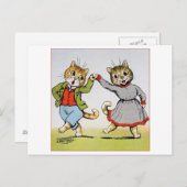 猫好きのルイ・ウィン ポストカード (正面/裏面)