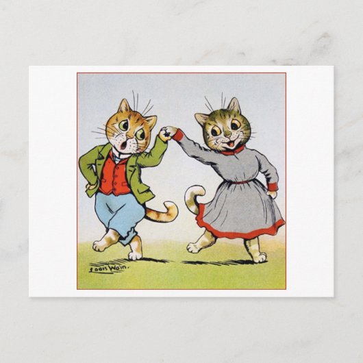 猫好きのルイ・ウィン ポストカード (正面)