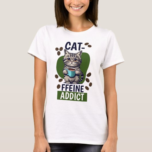 猫好きの中毒性Tシャツ Tシャツ (正面)