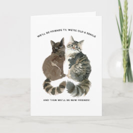 猫好きの友達や妻、ママ、ベストフレンドのためのユーモアが少し古くなってきた カード