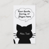 猫好きの名刺 名刺 (裏面)