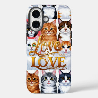 猫好きの場合のみ、新しい電話ケース iPhone 16ケース