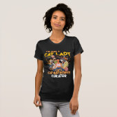 猫好きの天国・猫災害の管理人 Tシャツ (正面フル)