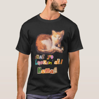 猫好きの少年へのスノッブキャット・サベージキャットギフト Tシャツ