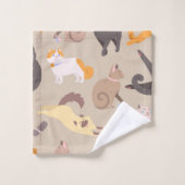 猫好きの方のために バスタオルセット (ウォッシュタオル)