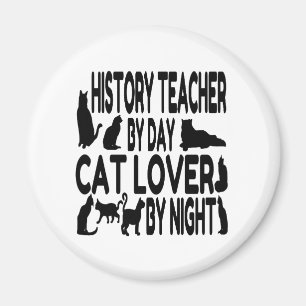 猫好きの歴史の先生 マグネット