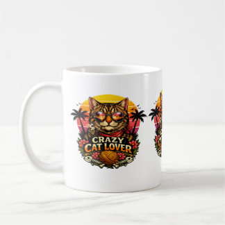 猫好きの気分 – かわいい猫のデザイン コーヒーマグカップ