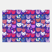 猫好きの猫 ラッピングペーパーシート (正面3)