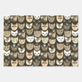 猫好きの猫 ラッピングペーパーシート (正面2)