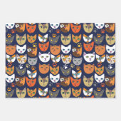 猫好きの猫 ラッピングペーパーシート (正面)