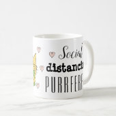 猫好きの社交的な宣伝文句 コーヒーマグカップ (正面右)