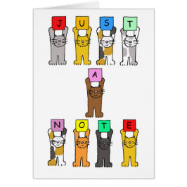 猫好きの空白のノートカード