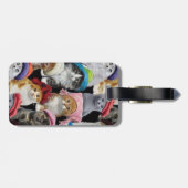 猫好きの荷物のラベル ラゲッジタグ (裏面横)