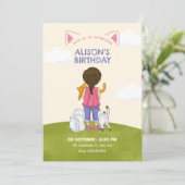 猫好きの誕生日 招待状 (スタンド正面)