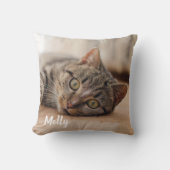 猫好きの贈り物 – Pet Photo Memorial- Cat Photo クッション (正面)