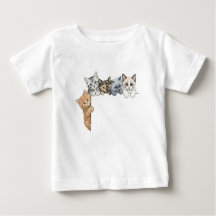 猫好きの赤ちゃんへのギフト - フロリダの子猫Tシャツ