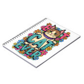 猫好きの魅力的デザイン ノートブック (左側)