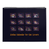 猫好きの〔占星術の〕十二宮図😻予定表 カレンダー (カバー)