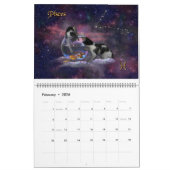 猫好きの〔占星術の〕十二宮図😻予定表 カレンダー (2月 2026)