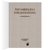 猫好きのGet-Wellカード「Not Feline Very Well」 (内側 (右))