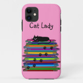 猫好きのiPhone 5の場合"猫女性" Case-Mate iPhoneケース (裏面)
