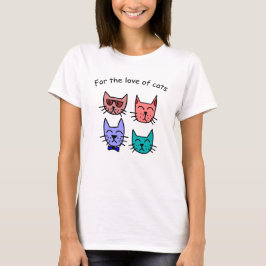 猫好きのTシャツ Tシャツ