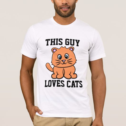 猫好きのTシャツ Tシャツ (正面)