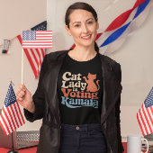 猫好きはカマラのキャンペーンを支持する Tシャツ