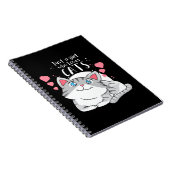 猫好きは猫を愛する女の子 ノートブック (右側)