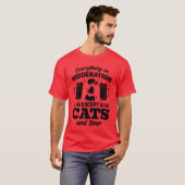 猫好きは猫を除けば節度は全て Tシャツ (正面フル)