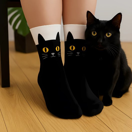 猫好きへのギフト 黒猫ソックス ソックス