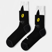 猫好きへのギフト 黒猫ソックス ソックス (左)