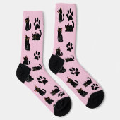 猫好きへのギフト 黒猫ソックス ソックス (右)