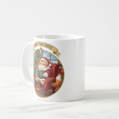 猫好きへのクリスマスプレゼント コーヒーマグカップ (正面左)
