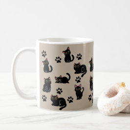 猫好きへのプレゼントに最適なキュートな黒猫のマグカップ コーヒーマグカップ
