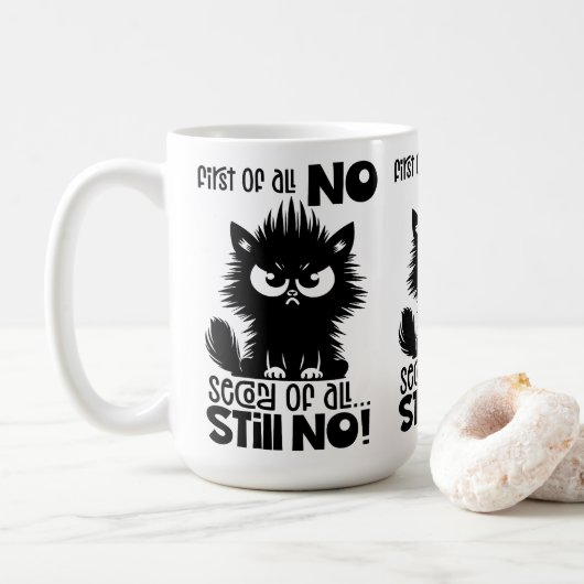 猫好きへの最初の贈り物はダメ  コーヒーマグカップ (ドーナツ)