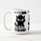 猫好きへの最初の贈り物はダメ  コーヒーマグカップ (左)