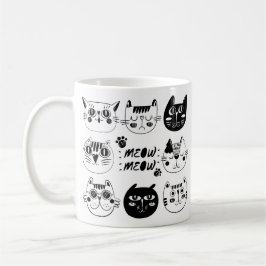 猫好きへの最高のプレゼント - Meow, Meow マグカップ