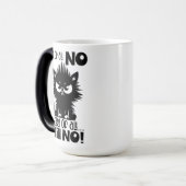 猫好きへの贈り物に最適 First Of All, No モーフィングマグカップ (正面左)
