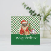 猫好きをテーマにした野球クリスマス シーズンカード (スタンド正面)