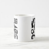 猫好きオートバイライダー コーヒーマグカップ (中央)