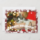 猫好きカスタムまたは写真なし シーズンカード (正面)