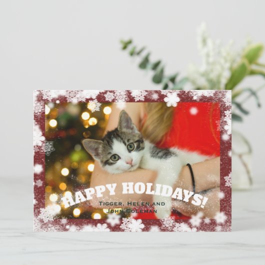 猫好きカスタムまたは写真なし シーズンカード (スタンド正面)