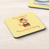 猫好きカスタムコースター – かわいい&パーソナライズされた可愛い コースター (左側)