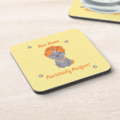 猫好きカスタムコースター – かわいい&パーソナライズされた可愛い コースター (左側)