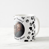 猫好きカスタムマグ（写真と名前） コーヒーマグカップ (正面右)