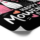 猫好きキットンハッピーバレンタインデー男性女性キッド ポスター (角)